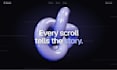 design a 3d animated website with interactive scroll and motion effects