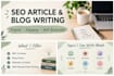 write seo articles and blog posts