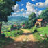 draw anime background and environment art