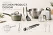 kitchen 3d cad design industrial product, kitchenware utensils prototype model