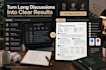 create professional meeting minutes from audio video notes