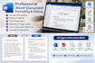 format and edit microsoft word documents