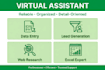 do b2b lead generation, web research and data entry