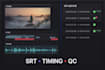 create chinese to indonesian subtitles and srt