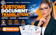 translate customs shipping documents invoices declarations for customs clearance