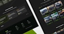 design electric car landing page, ev website UI in figma