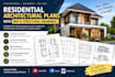 draw residential architectural plans with mep and structural drawings