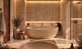 create 3d luxury master bathroom renders and photorealistic interior design