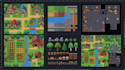 2d top down tileset and tilemap game environment isometric, top down game assets