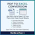 convert pdf to excel