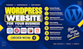 build a clean responsive wordpress business website with blog for local business