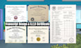do custom diploma certificate, college master degree ged, unviersity transcript