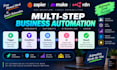 build zapier make and n8n automation workflows