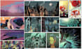 draw superhero comic book, comic page, and graphic novel art