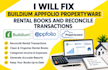 fix buildium appfolio propertyware rental bookkeeping and reconcile transactions