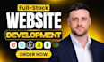 build a custom website with a backend database and admin panel