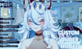 create custom 2d 3d vtuber model with full rigging streaming setup,vrm