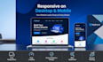 create a responsive website using HTML CSS and javascript