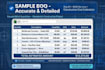 do takeoff, cost estimation and bill of quantity
