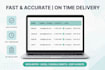 do accurate data entry, excel