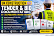 write UK construction tender bid itt sq rams method statement