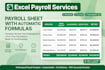 do excel data entry with formulas, excel payroll and automated marksheets
