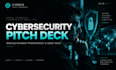 design cybersecurity pitch deck startup investor presentation sales deck