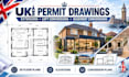permit drawing house renovation plan, adu and basement conversion in UK