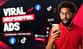 create a facebook viral dropshipping ads, tiktok ugc video ads