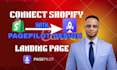 design a high converting shopify product landing page with pagepilot