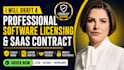 draft a professional software licensing and saas contract
