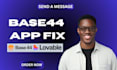 base44 expert bug fix debugging and app improvement