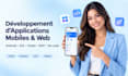 développement application mobile et web android ios flutter, mvp, no code saas