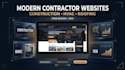 design modern construction, hvac, roofing and contractor website with SEO