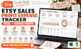 create etsy sales profit expense tracker excel google sheets