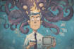 design editorial cartoons for articles and blogs