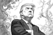 draw bold political satire illustrations