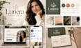 design canva brandkit, editable social media post template, brand identity