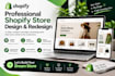 design or redesign your shopify store website
