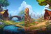 draw a environments, landscapes, board game,