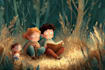 draw unique and fun children book illustrations