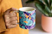 illustrate fabulous custom coffee mug design