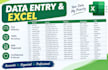do data entry,excel,web research,copy paste and pdf to excel