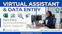 do virtual assistant data entry and excel bookkeeping tasks