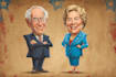 illustrate bold editorial satire artwork