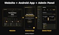 develop a restaurant website, pos app, and admin panel