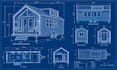 design tiny house, cabin house, small house, container house floor plan