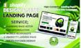 design a shopify landing page and sales page using pagepilot