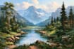 landscape oil painting art
