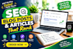 write SEO blog posts and articles that rank on google